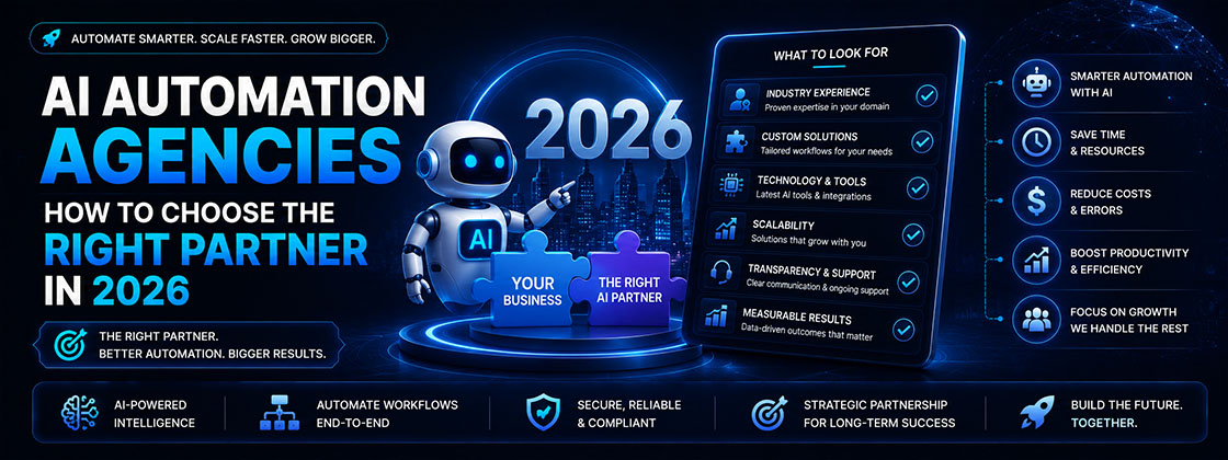 AI automation agencies: how to choose the right partner in 2026